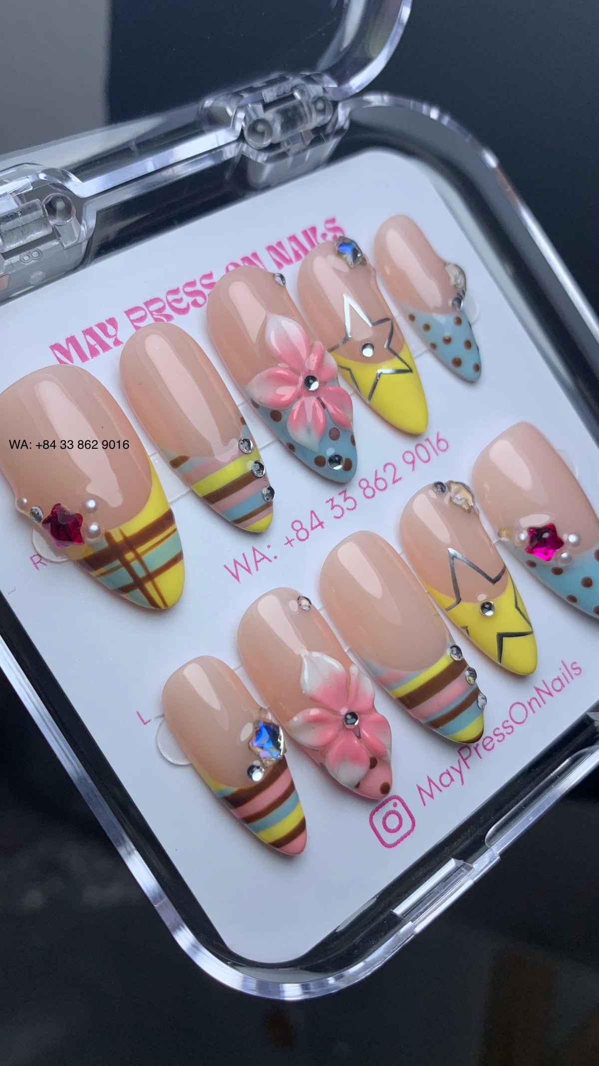 Y2k press on nails 01