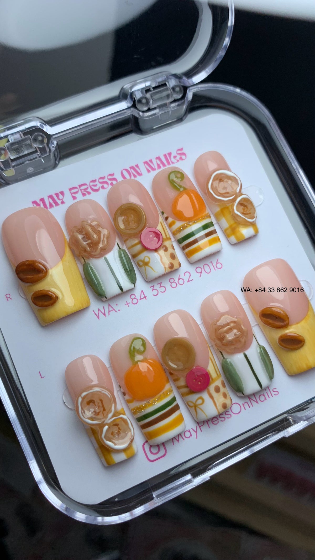 Autumn press on nails M20