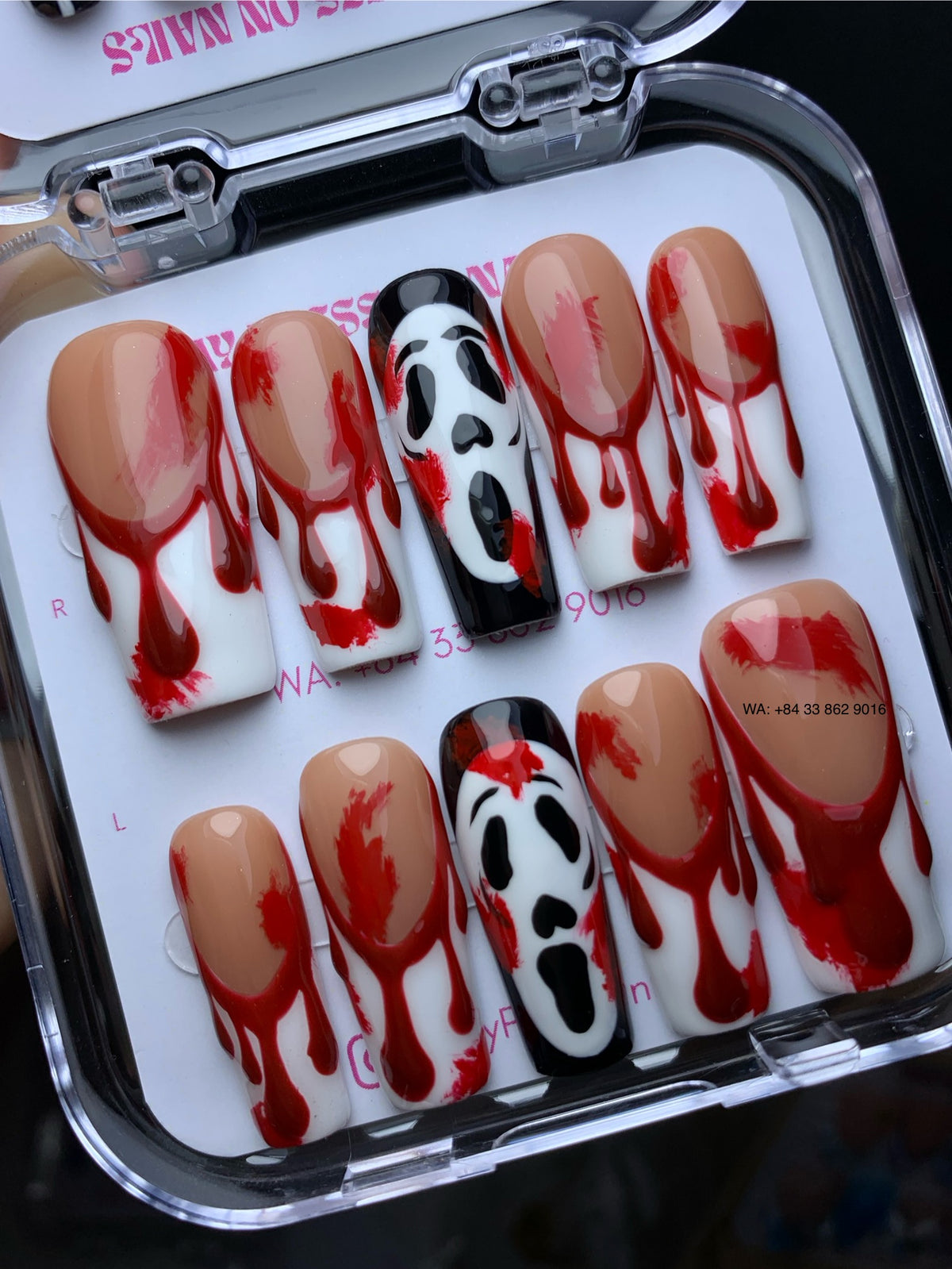 Halloween press on nails M13