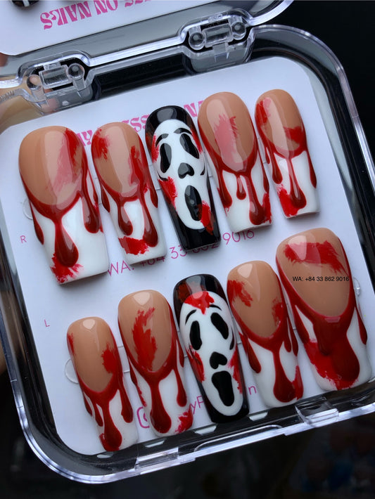 Halloween press on nails M13
