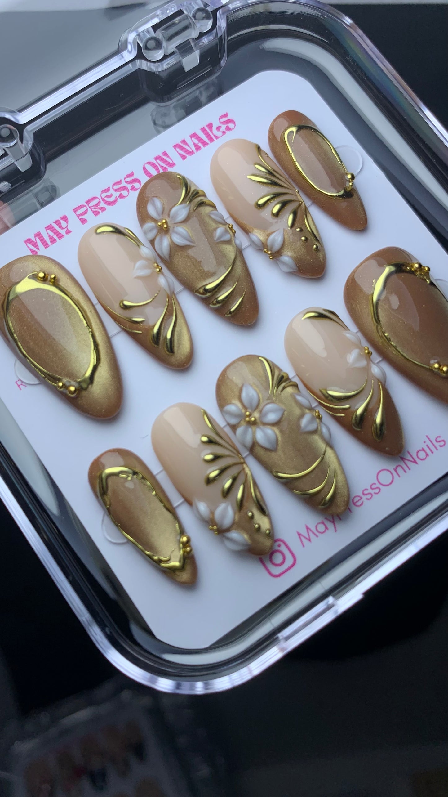 Autumn press on nails M03
