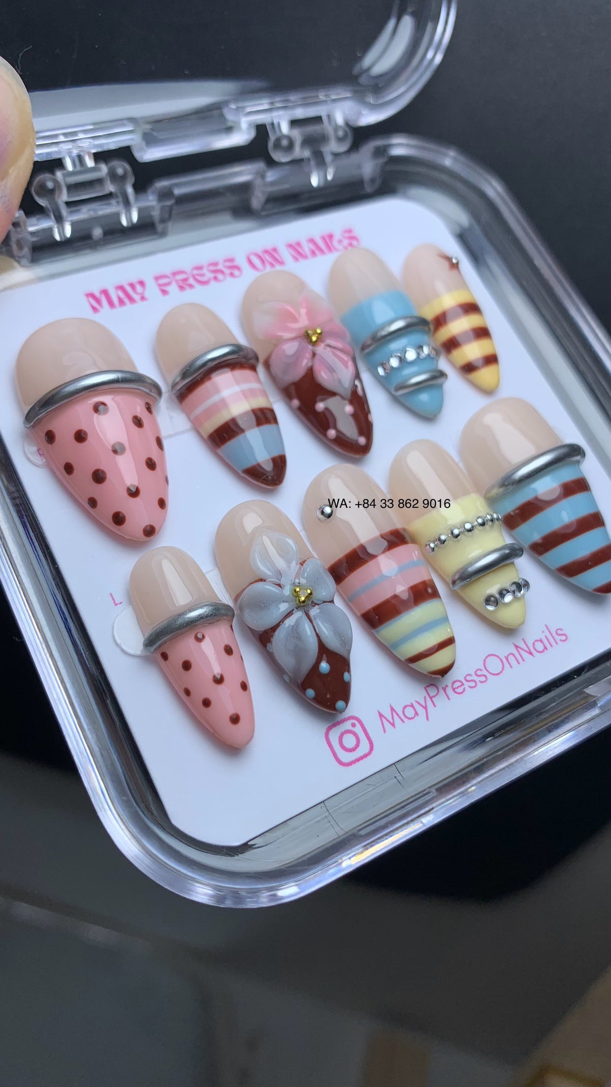 Y2k press on nails 02