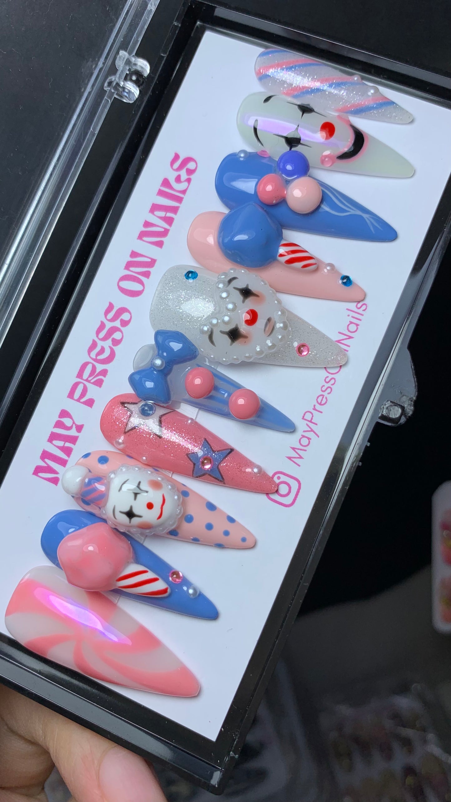 Autumn press-on nails M14