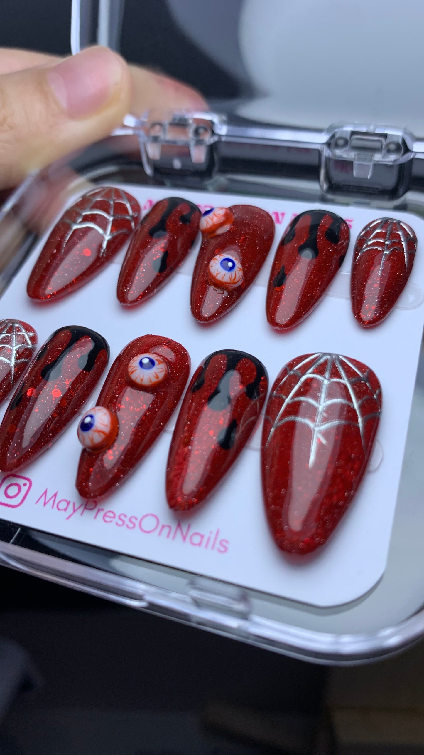 Autumn press-on nails M14