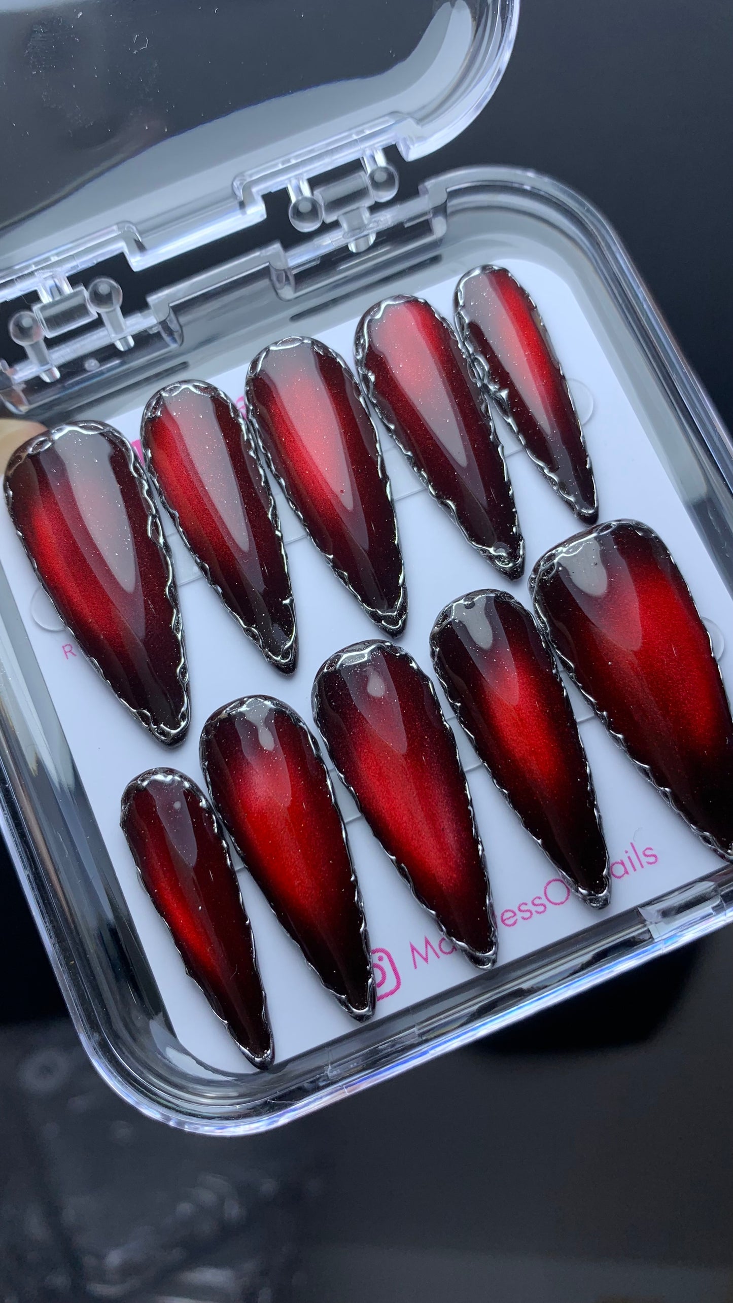 Autumn press-on nails M14