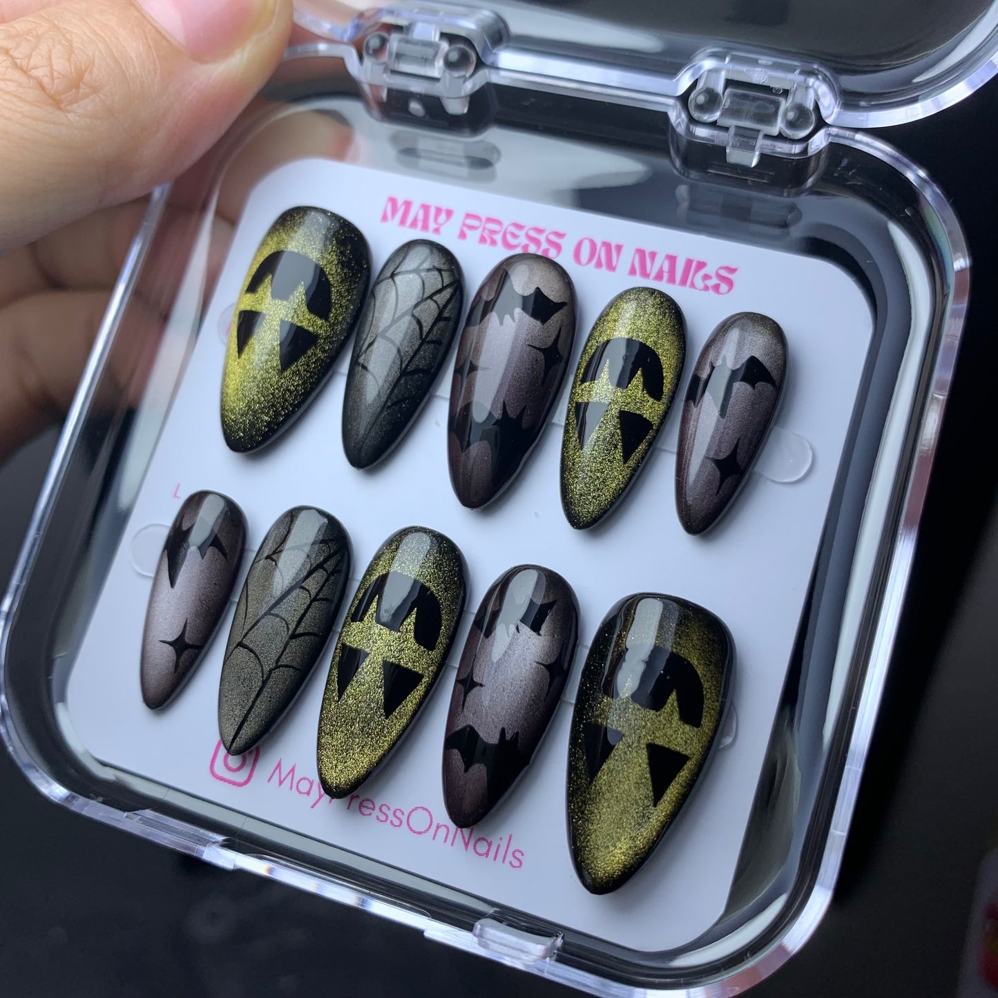 Autumn press-on nails M14