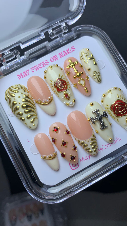 Autumn press on nails M05