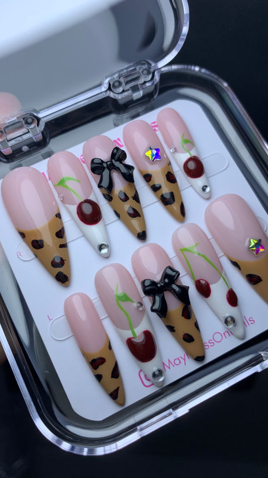 Autumn press on nails M09