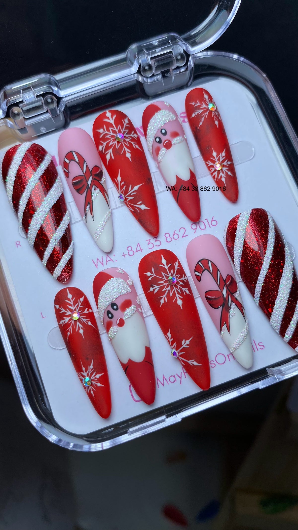 Christmas Press On Nails 03