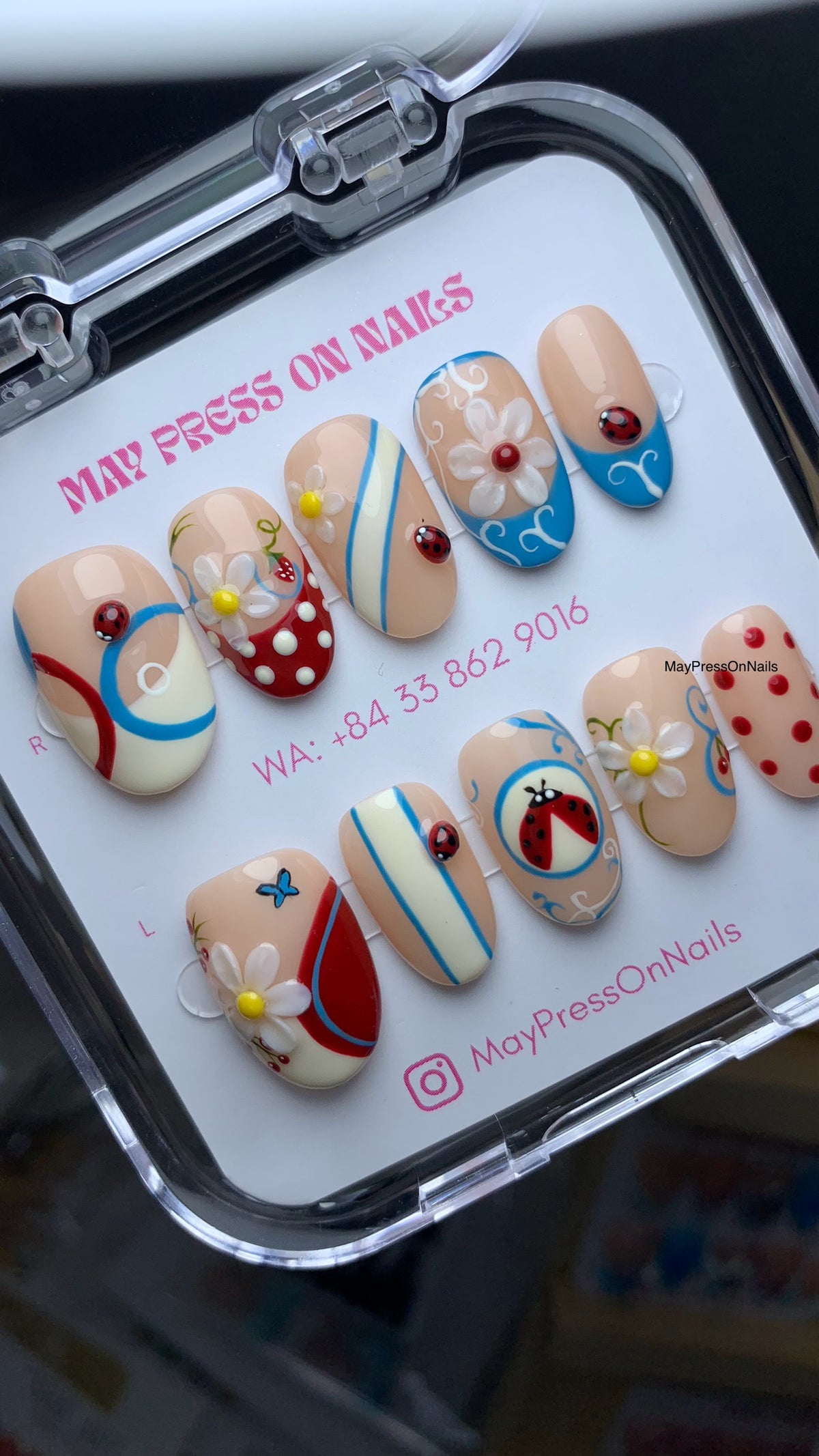 Autumn press on nails M23