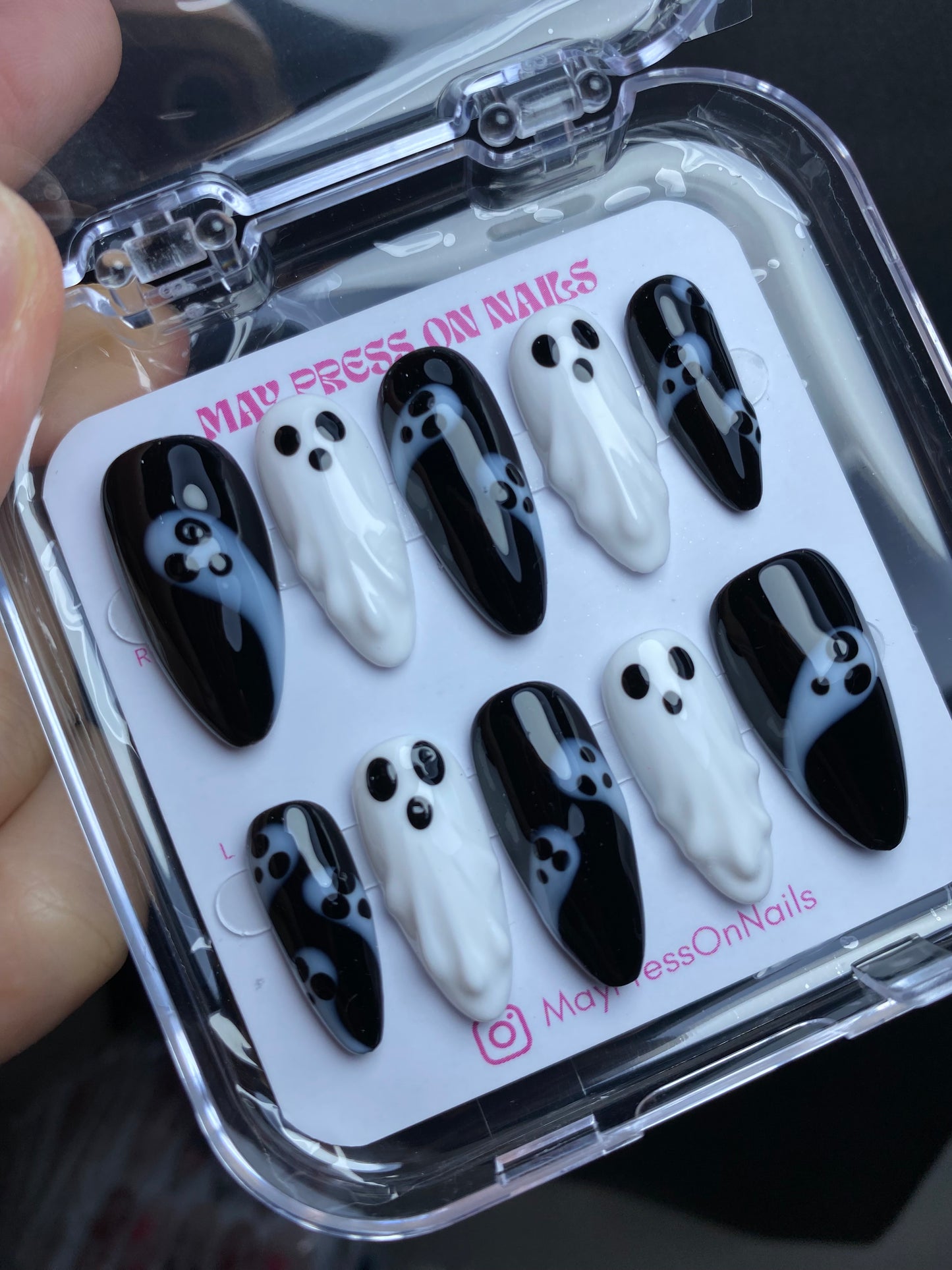 Autumn press-on nails M14