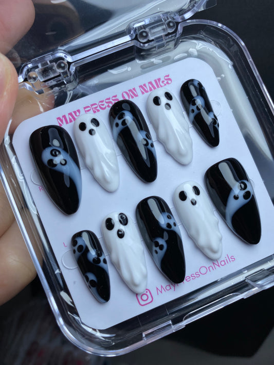 Autumn press-on nails M14