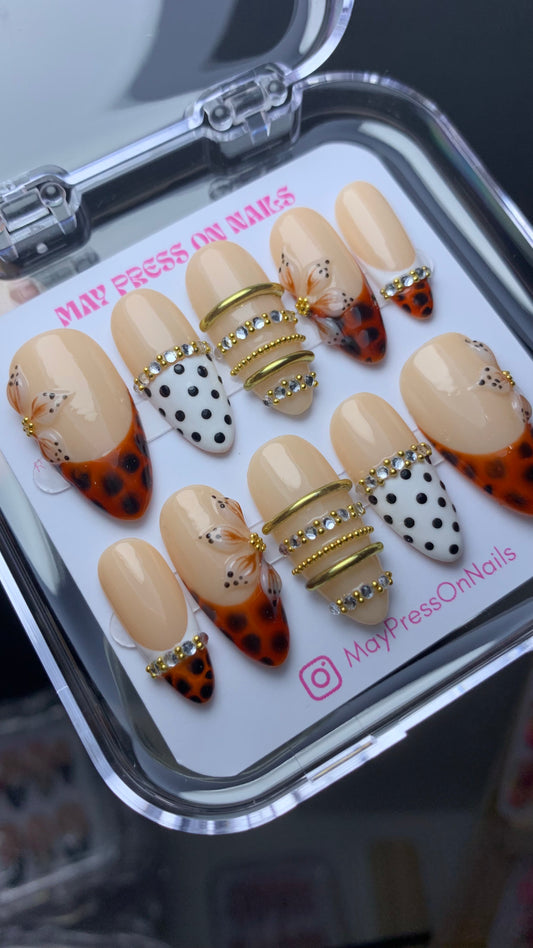 Autumn press on nails M04