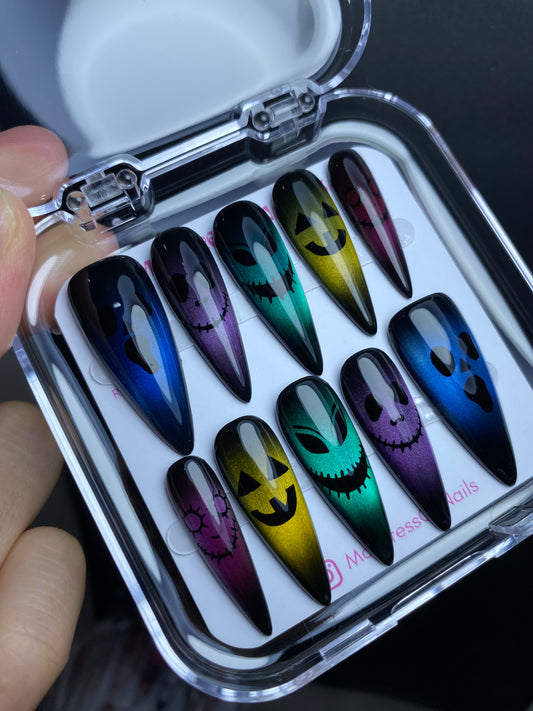 Autumn press-on nails M14