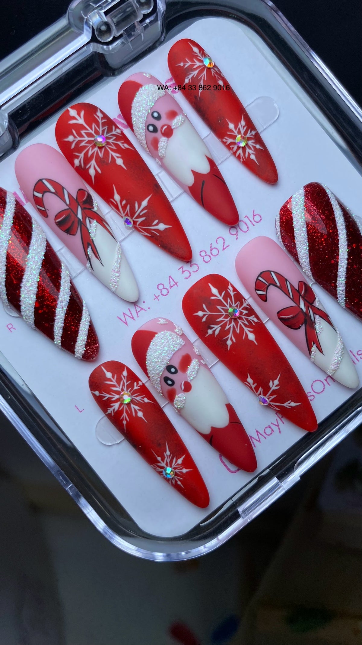 Christmas Press On Nails 03