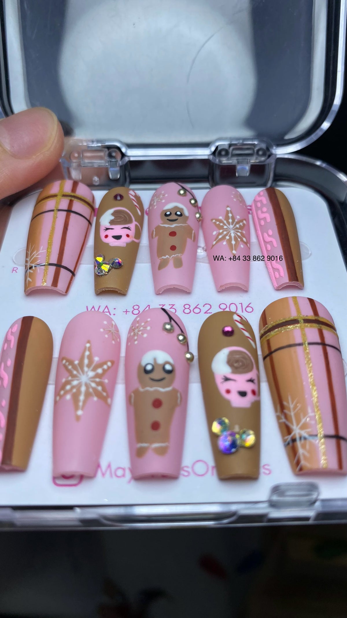 Christmas Press On Nails 04