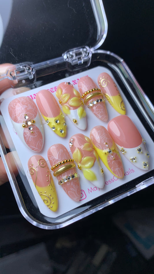 3D Summer Press-On Nails M05