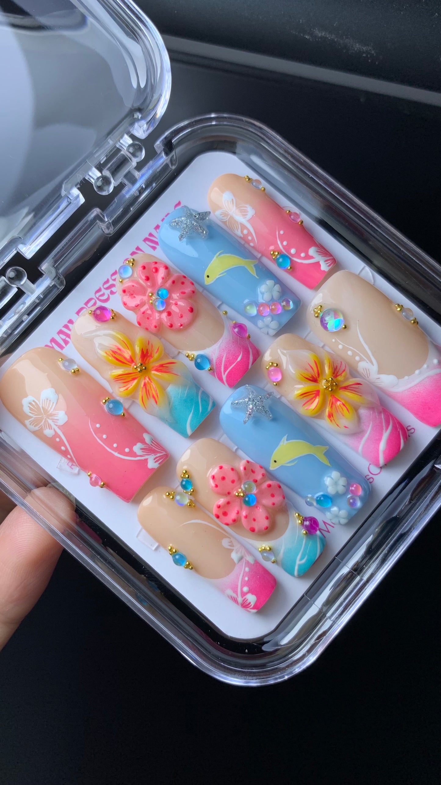 3D Summer Press-On Nails M111